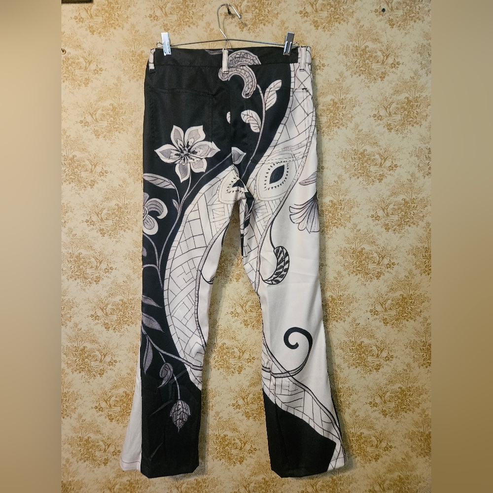 NWOT Black&white Pants(See Measurements!) - Picture 5 of 12